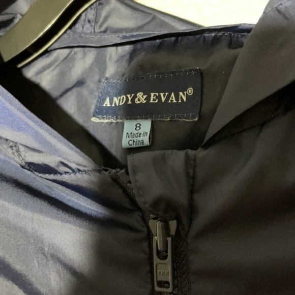 NWOT Andy & Evan size 8 zip up wind breaker - Picture 2 of 4